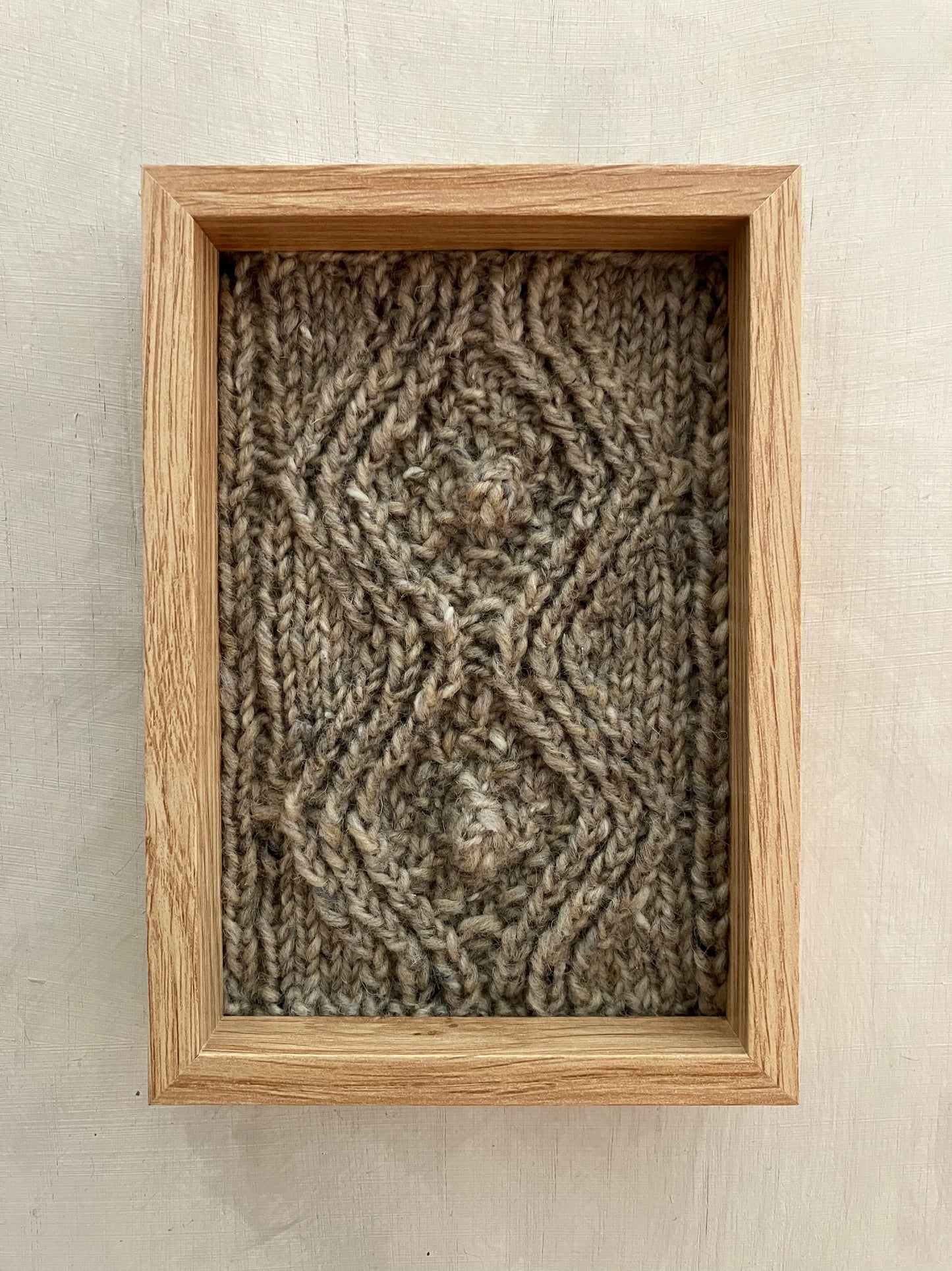 Diamond Bobble Aran Panel