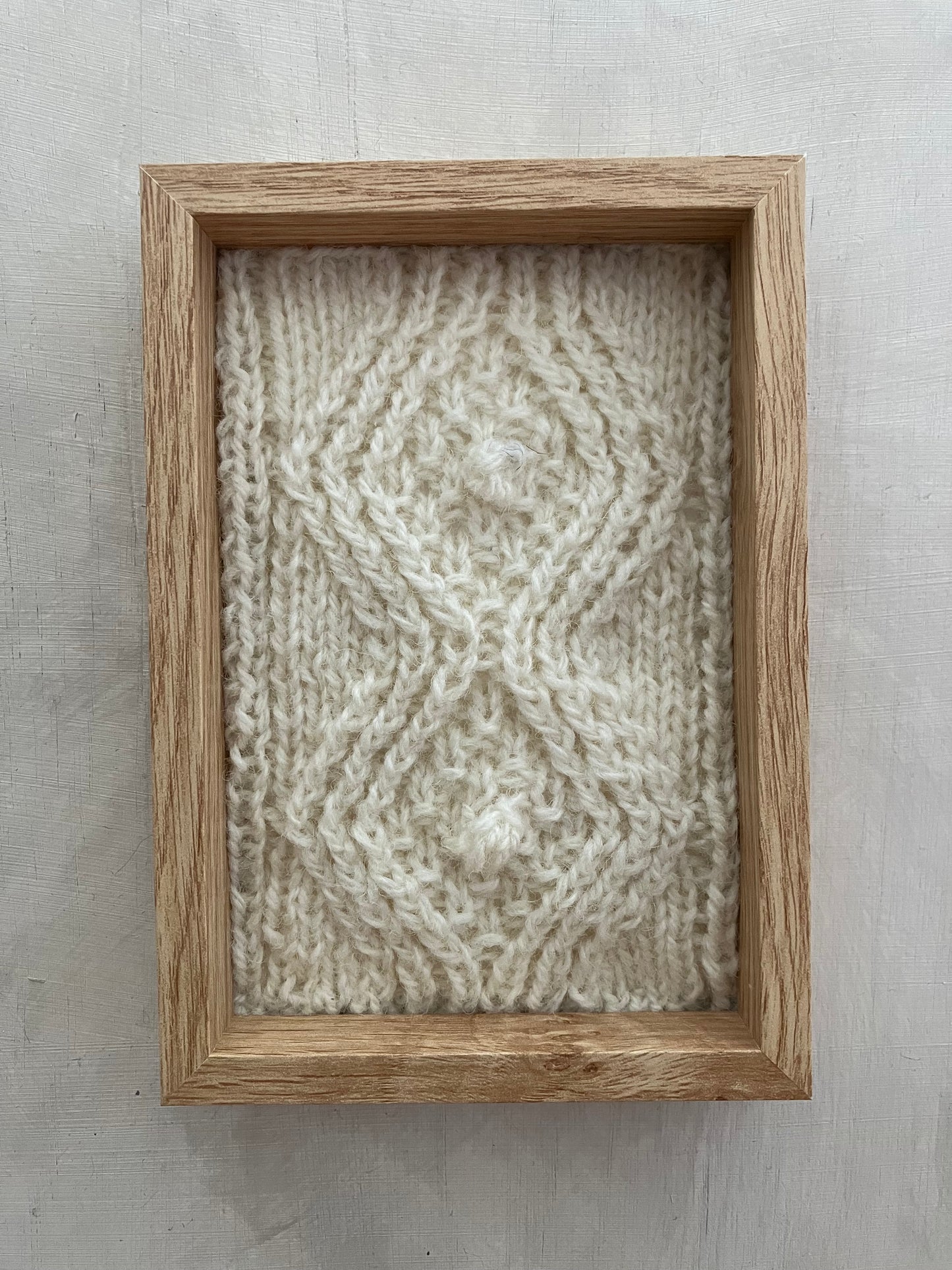 Diamond Bobble Aran Panel