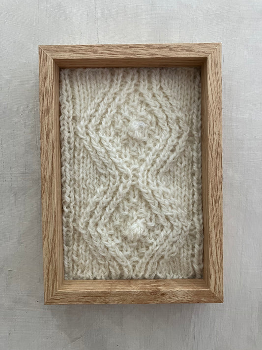 Diamond Bobble Aran Panel