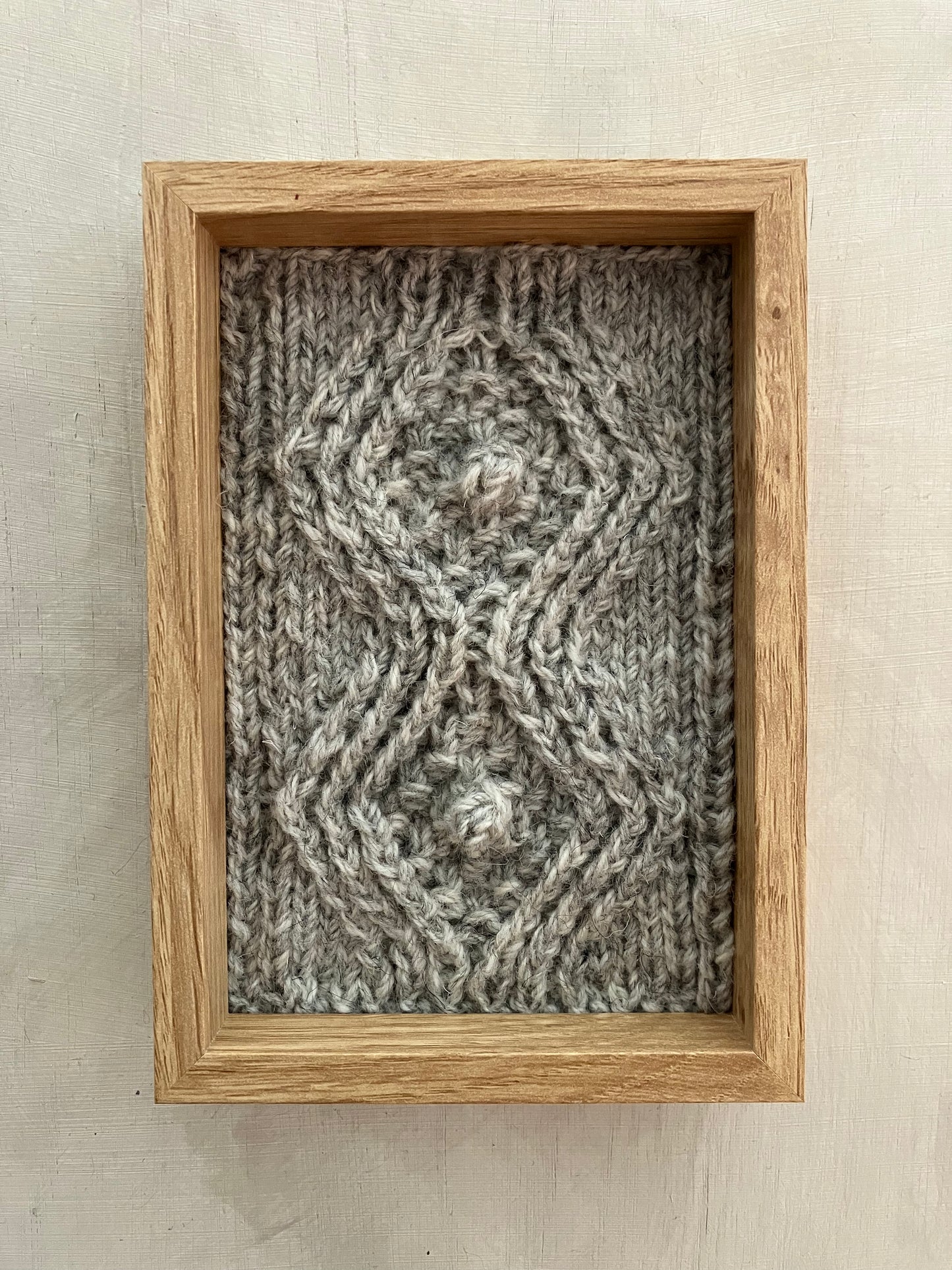Diamond Bobble Aran Panel