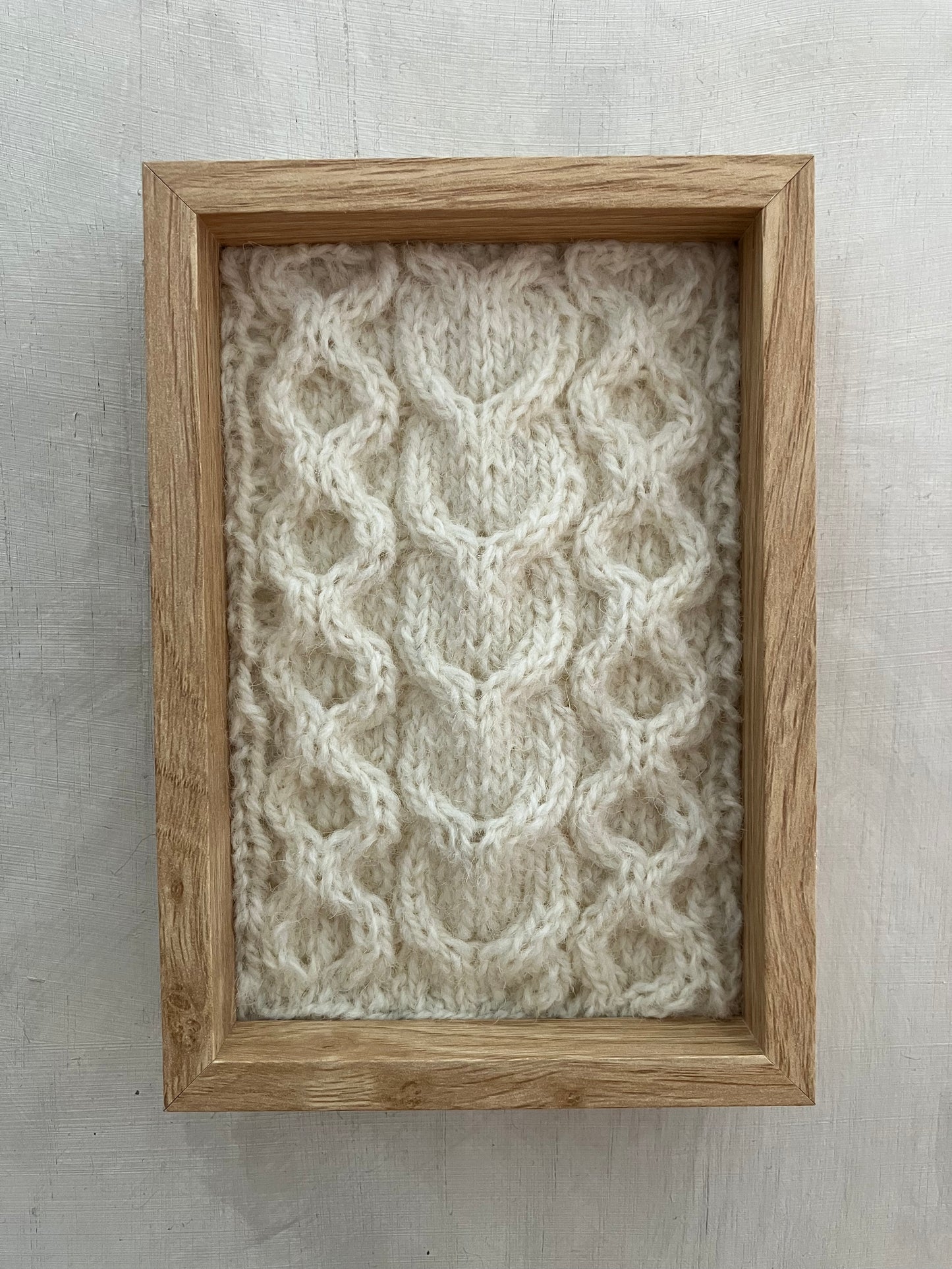 Horseshoe and Honeycomb Aran Panel